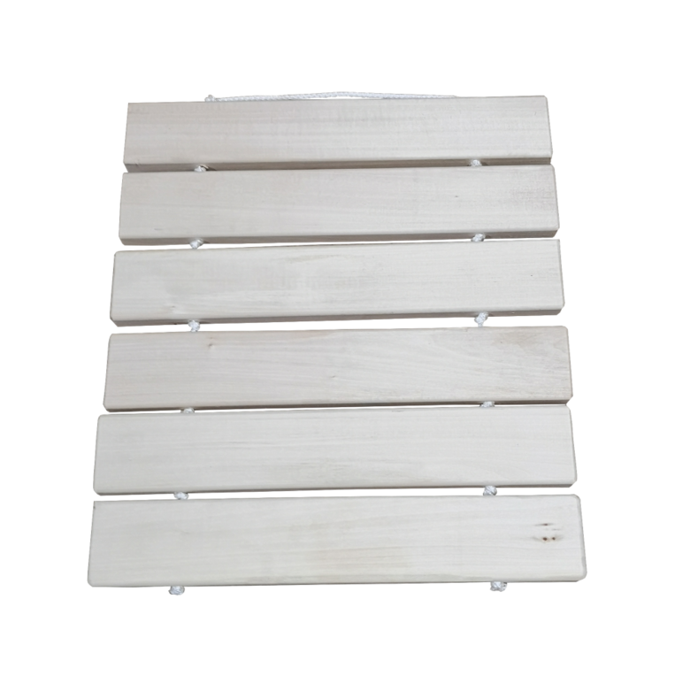 Wooden sauna seat cover (linden; foldable)