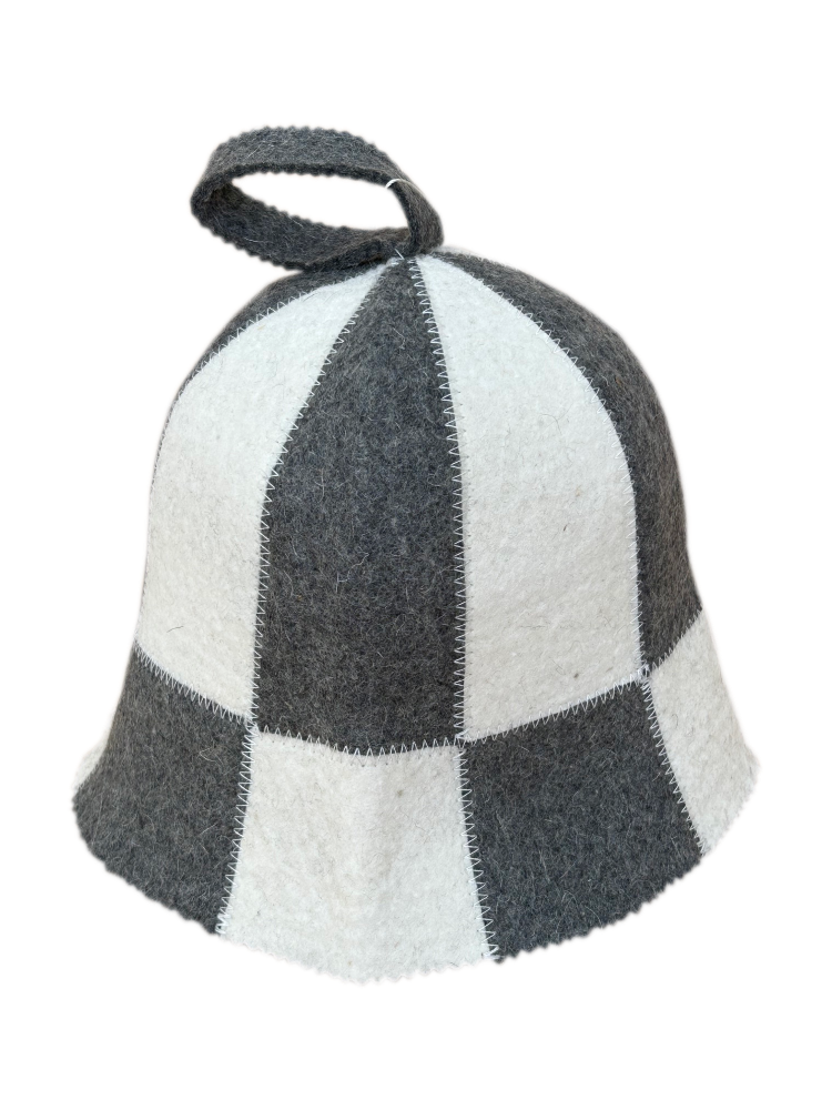 Sauna hat "Chess" (thick felt)