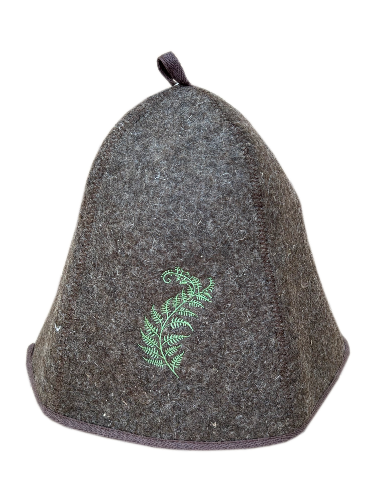 Sauna hat "Fern" (thick felt)