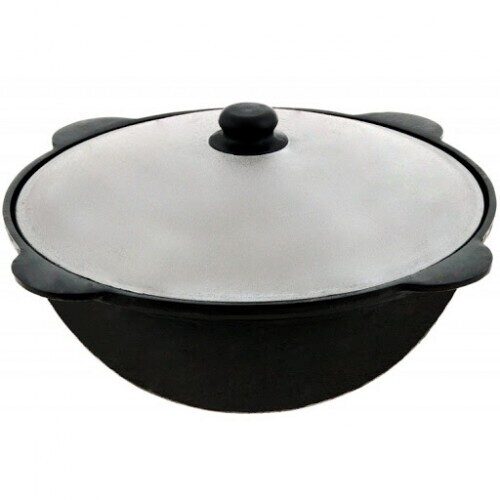 Čuguna uzbeku kazans (16 l, apaļa apakša)