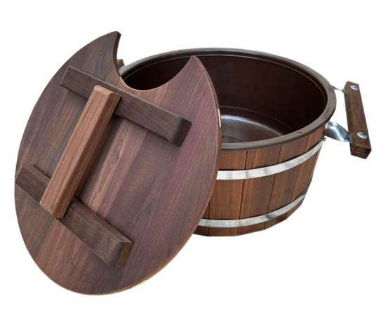 Pirts bļoda ar plastmasas ieliktni un vāku (15 l, liepa)