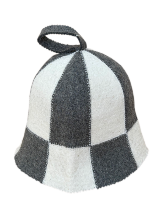 Sauna hat "Chess" (thick felt)