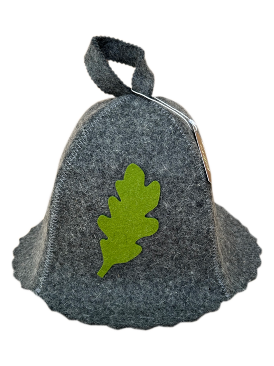 Sauna hat "Oak leaf" (thick felt)