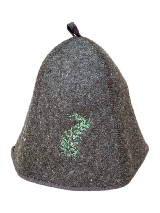 Sauna hat "Fern" (thick felt)