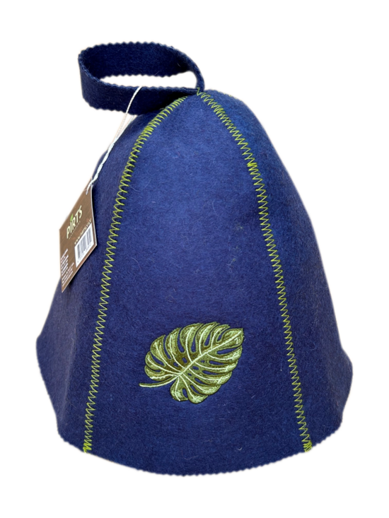 Sauna hat "Leaf" (blue)