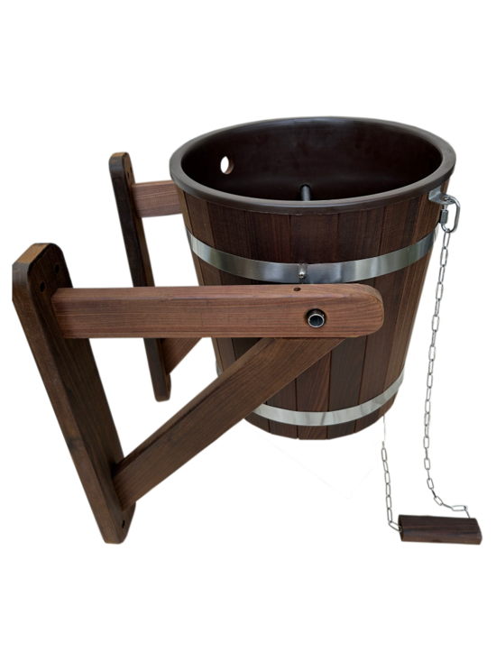 Pirts spainis - ūdenskritums ar plastmasas ieliktni (20 l, liepa)