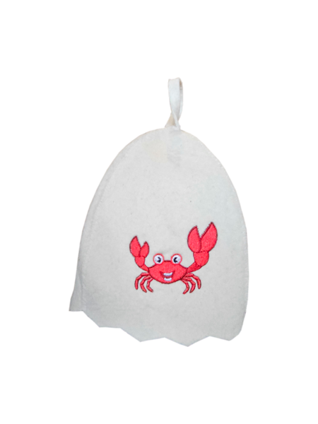 Sauna hat for children "Crab"