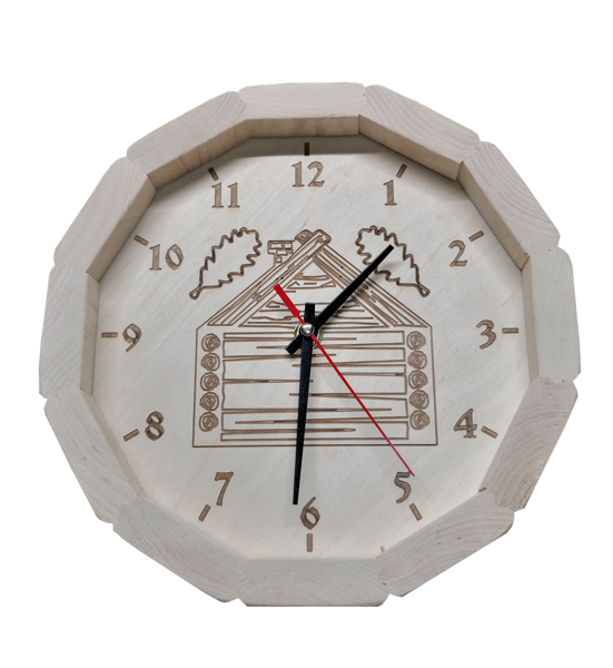 Wooden clock (alder)