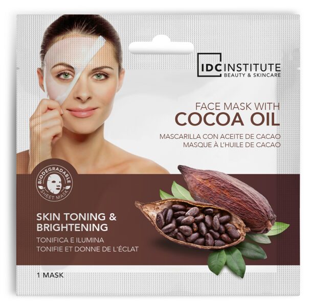 Auduma sejas maska ar kakao eļļu (ādas tonizēšana un balināšana; 22 g)