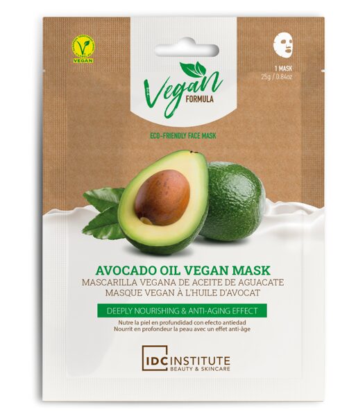 Auduma sejas maska ar avokado eļļu (barojoša un pretnovecošanās; Vegan Formula, 25 g)