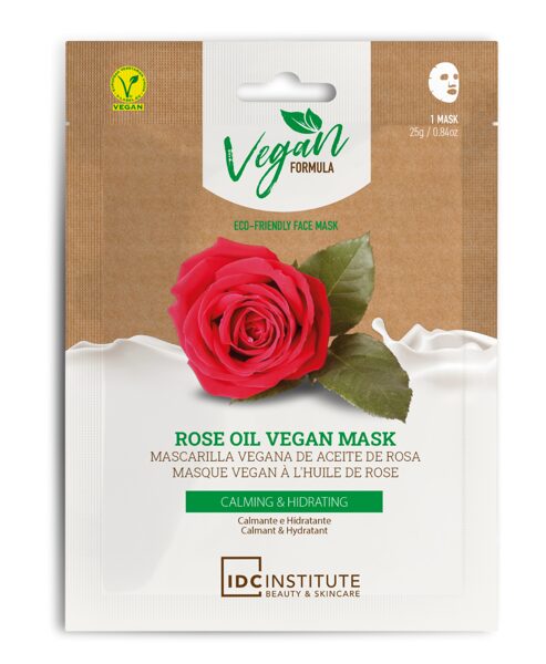 Auduma sejas maska ar rožu eļļu (nomierinoša un mitrinoša; Vegan Formula, 25 g)