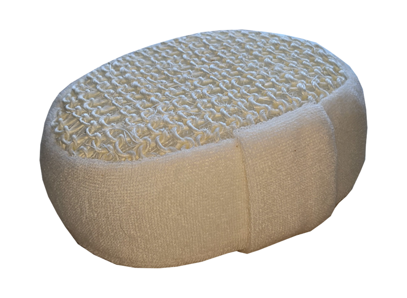 Body sponge "Sisal" (cotton, foam rubber)