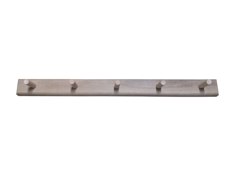 Деревянная вешалка с 5 крючками (ольха)