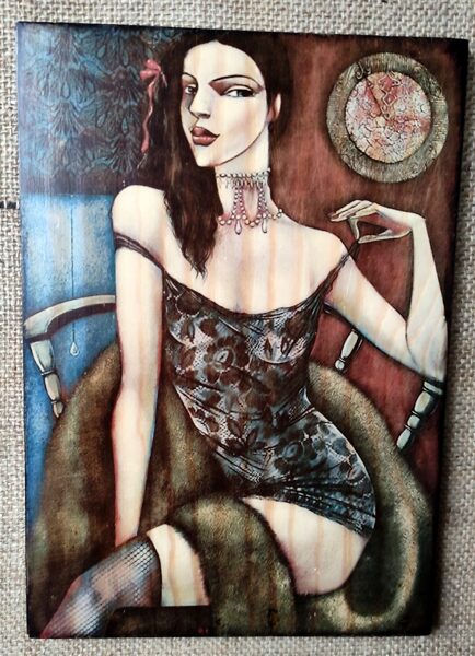 Koka panno "Sieviete" (roku darbs)