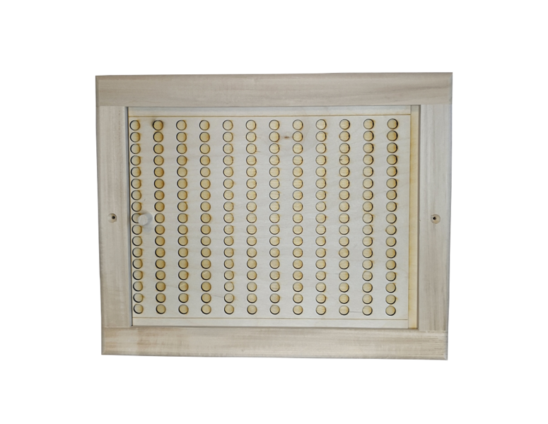Big wooden ventilation bar for sauna (linden; 365x295x30 mm)