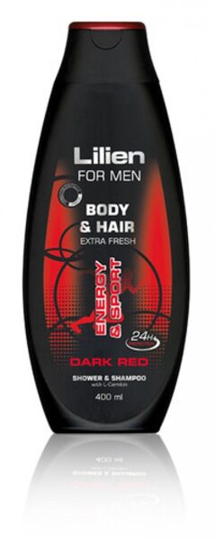 Lilien dušas želeja vīriešiem "Dark Red", 400ml