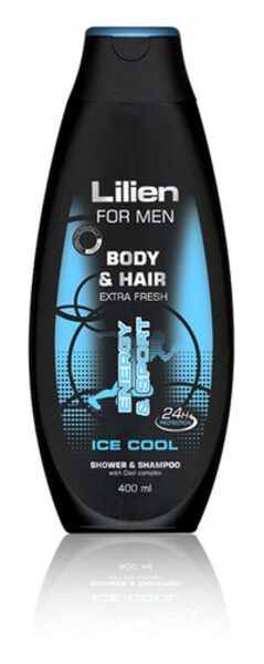Lilien dušas želeja vīriešiem "Ice Cool", 400ml