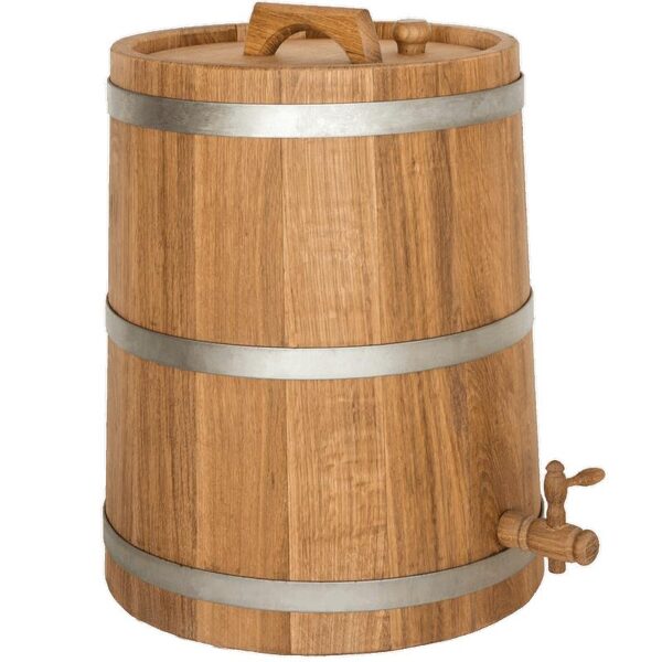 Vertical cone-shaped oak barrel (30 l)