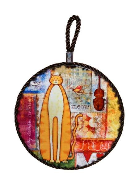 Decorative coaster for cups and glasses