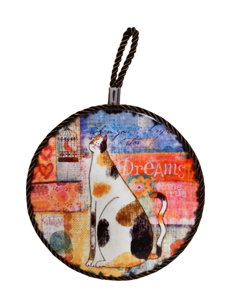 Decorative coaster for cups and glasses