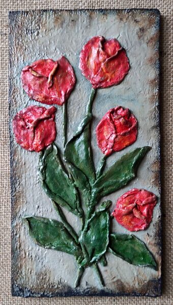 Panno "Tulpes" (roku darbs)