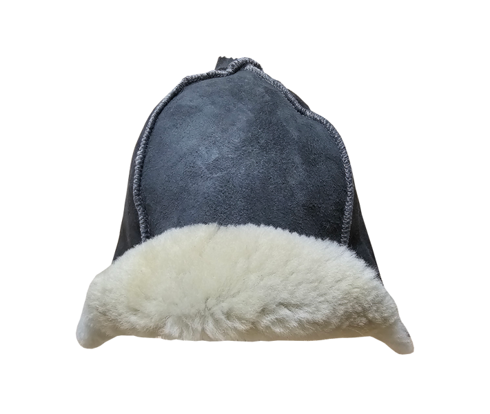 Pirts cepure (lux, dabīga aitas vilna, pelēka)