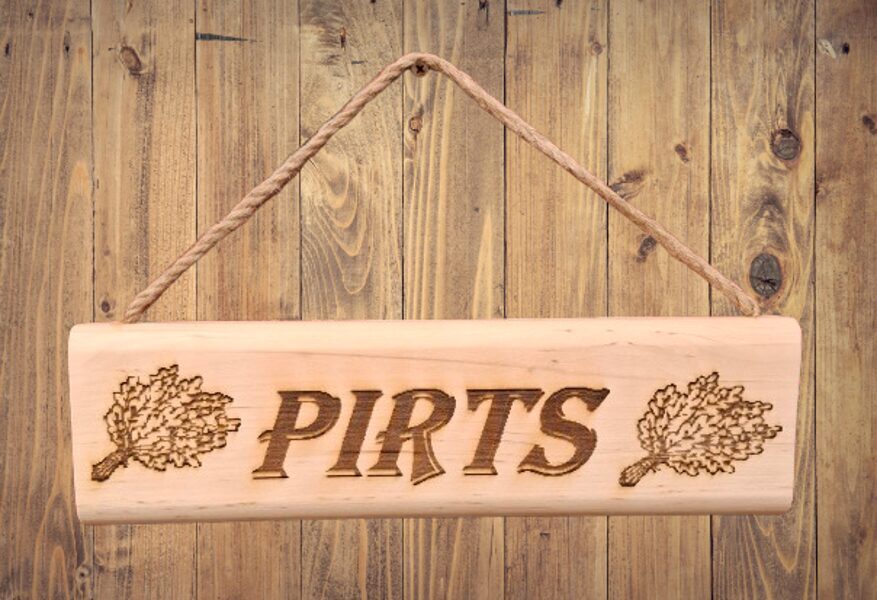 Pirts plāksne "Pirts" (roku darbs)