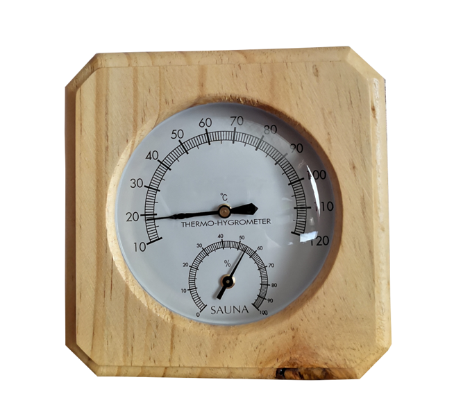 Thermohygrometer for sauna