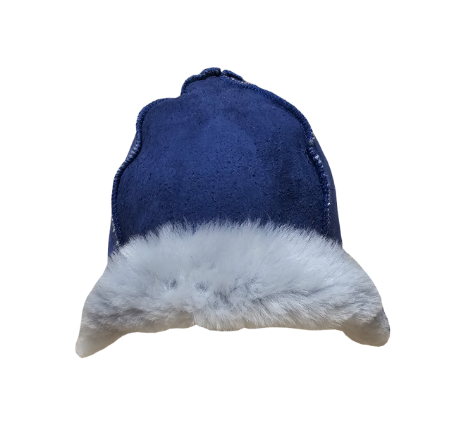 Pirts cepure (lux, dabīga aitas vilna, zila)
