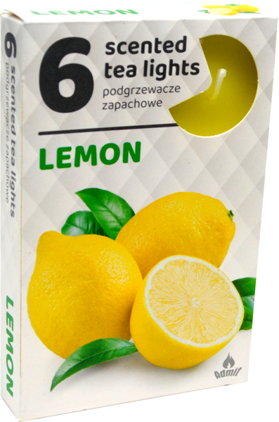 Tējas sveces "Citrons" (6 gab.)