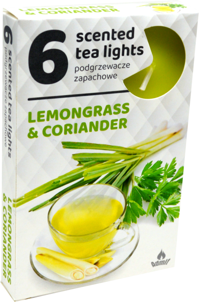 Tealights "Lemongrass Corriander" (6 pcs)