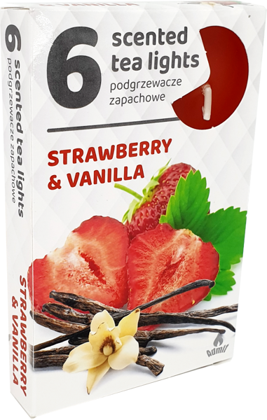 Tealights "Strawberry & Vanilla" (6 pcs)
