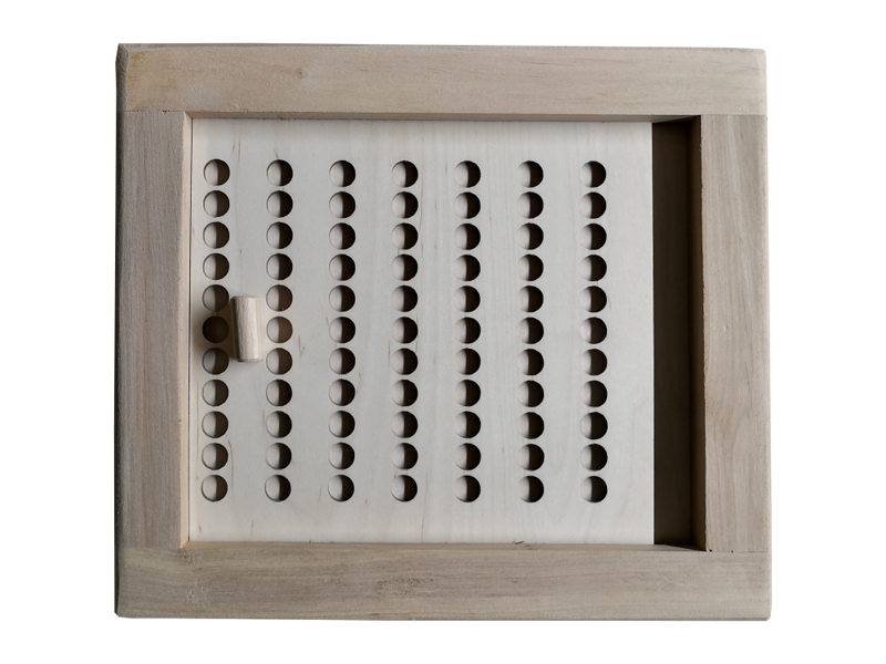 Wooden ventilation bar for sauna (alder; 240х210х20 mm)