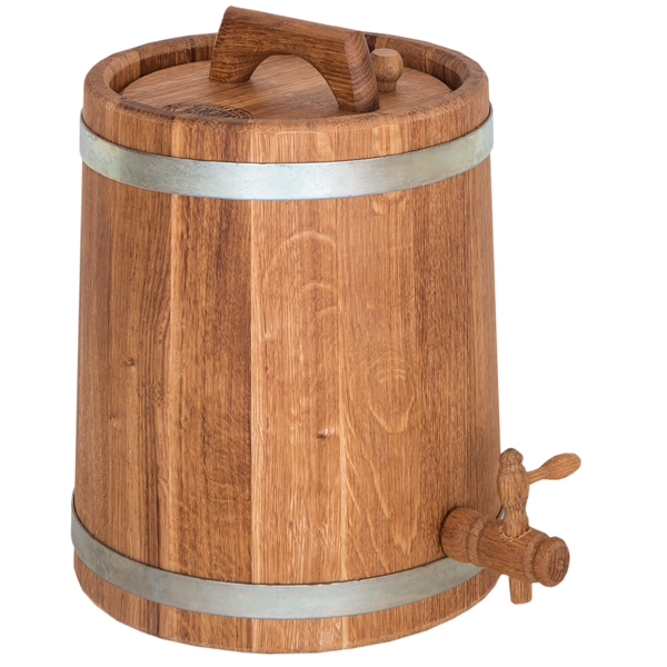 Vertical cone-shaped oak barrel (10 l)