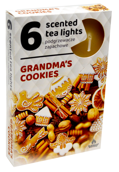 Tējas sveces "Omes cepumi" (6 gab.)