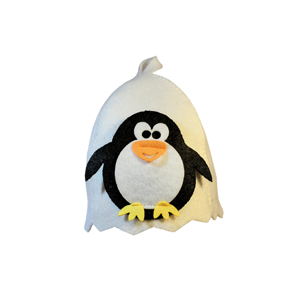 Sauna hat for children "Penguin"