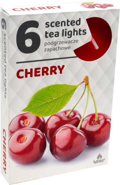 Tējas sveces "Ķirši" (6 gab.)