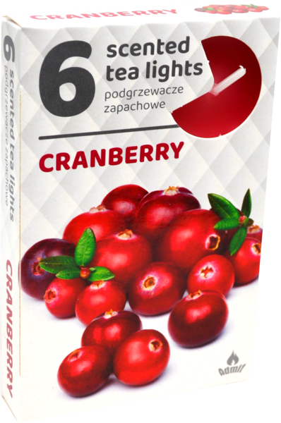 Tējas sveces "Dzērvene" (6 gab.)